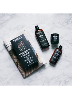 Brickell Men's Products Daily Advanced Face Care Routine I Gel Facial Cleanser Wash Face Scrub Face Moisturizer Lotion Natural And Organic Men'S Skin Care Gift Set Scented  - Image 3
