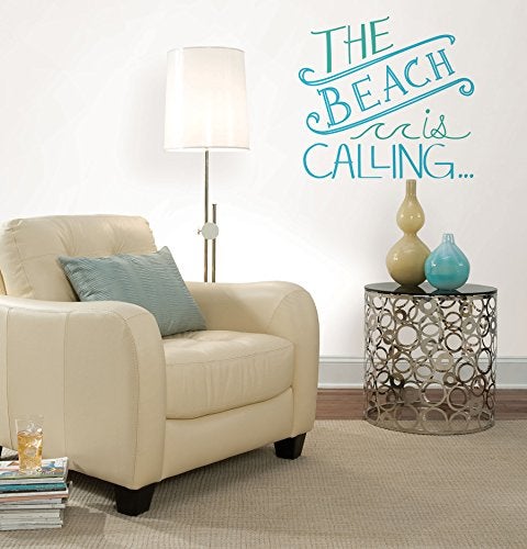 WallPops DWPQ2169 Beach is Calling Wall Quote, Blue - Image 3