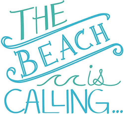 WallPops DWPQ2169 Beach is Calling Wall Quote, Blue - Image 5