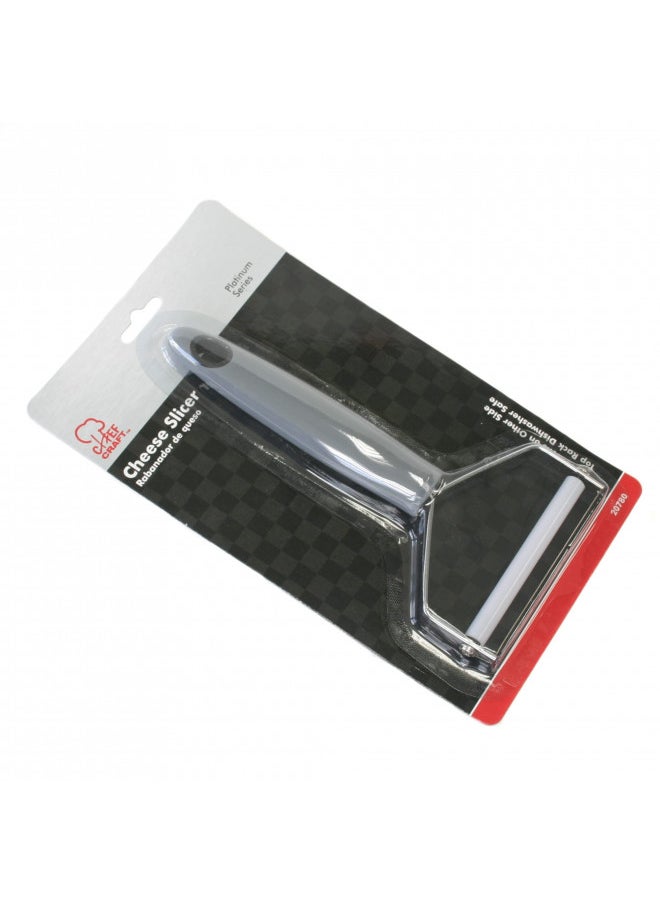 Chef Craft - Chef Craft Select Plastic Handle Cheese Slicer, 7 inches in length 3.5 inch stainless steel wire, Gray - Image 1