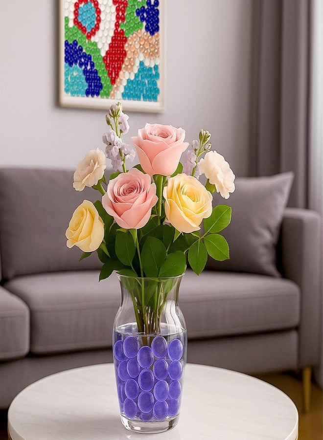 فيوتشر بلس كرات زجاجية مسطحة بنفسجية اللون من FUTUREPLUSX، وزن 1 رطل، صخور أحواض أسماك بنفسجية فاخرة، حصى لأحواض الأسماك، خرز زخرفي بكميات كبيرة للأعمال اليدوية، حشو المزهريات، وتزيين الطاولات - Image 4