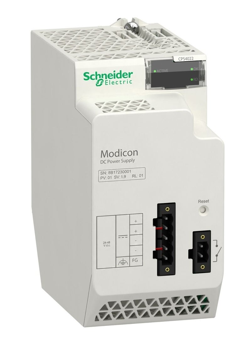 Schneider Electric - Schneider PLC Modicon M340 Redundant Power Supply Module X80 24 -48 V DC BMXCPS4022 - Image 1