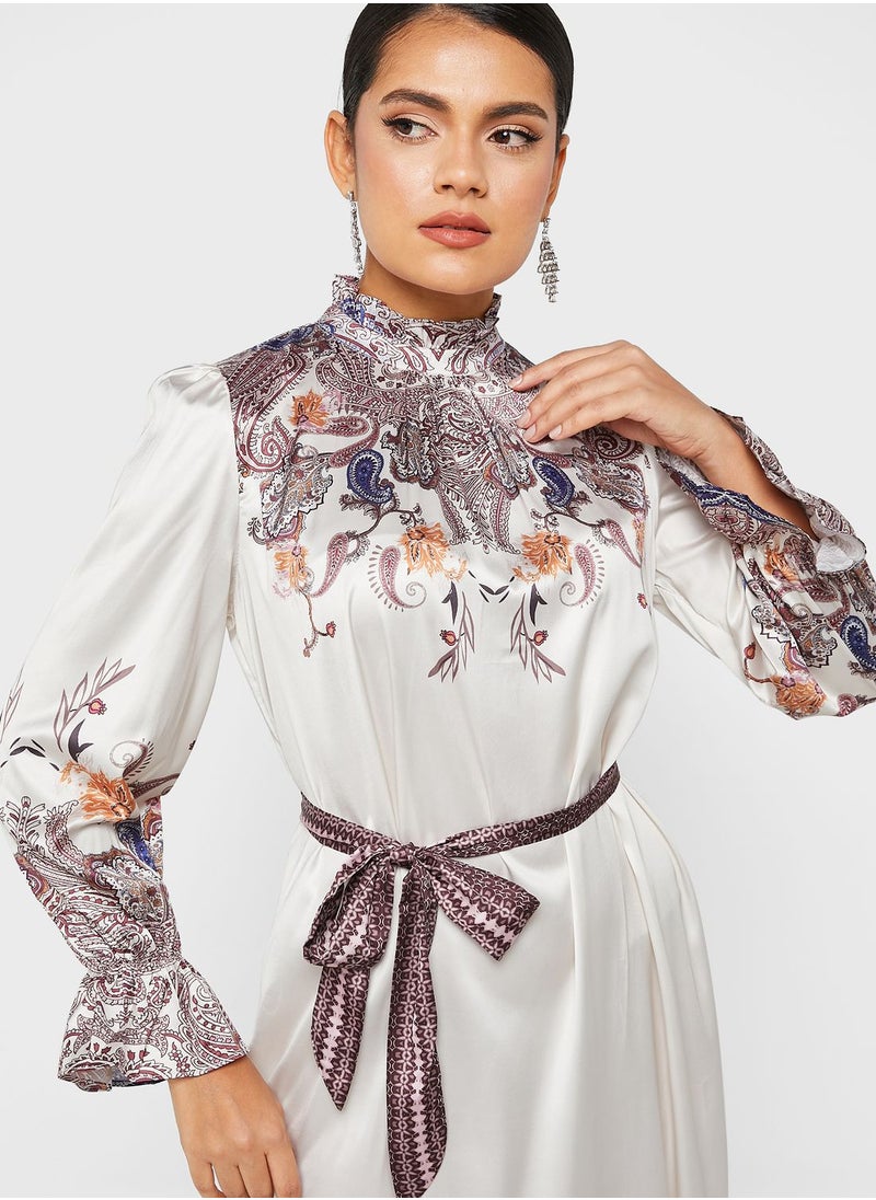 Abstract Print Dress