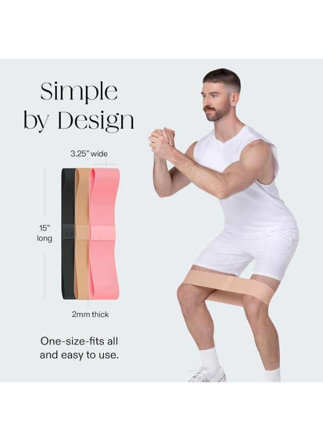 Bala Bands Resistance Bands for Women & Men, 3-Pack - Elastic Exercise Bands for Working Out - Wrist, Ankle, Legs & Booty Bands - Workout Resistance Bands for Yoga, Pilates, Strength Training - Image 4