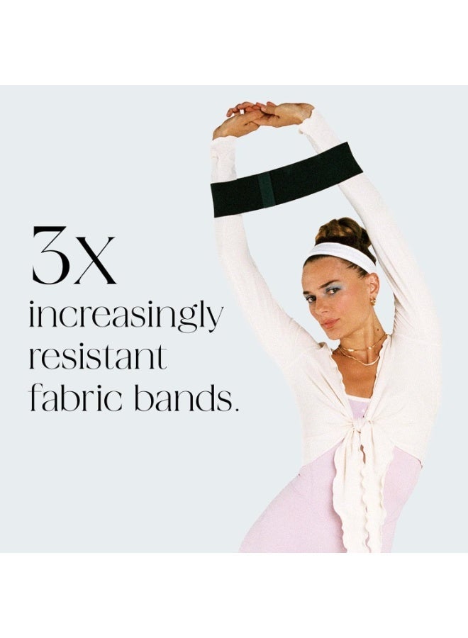 Bala Bands Resistance Bands for Women & Men, 3-Pack - Elastic Exercise Bands for Working Out - Wrist, Ankle, Legs & Booty Bands - Workout Resistance Bands for Yoga, Pilates, Strength Training - Image 5