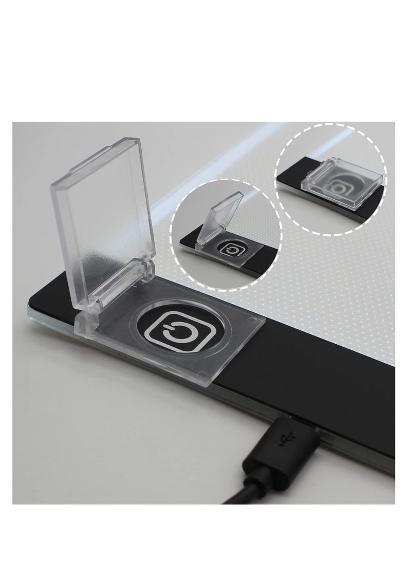 SYOSI - 2PCS Diamond Painting Accessories Light Pad Switch Cover, Diamond Art Light Pad Touch Button Protector Cover for Light Pad, Light Table, Lightbox for Tracing, Light Board, Diamond Art Supplies Tools - Image 1