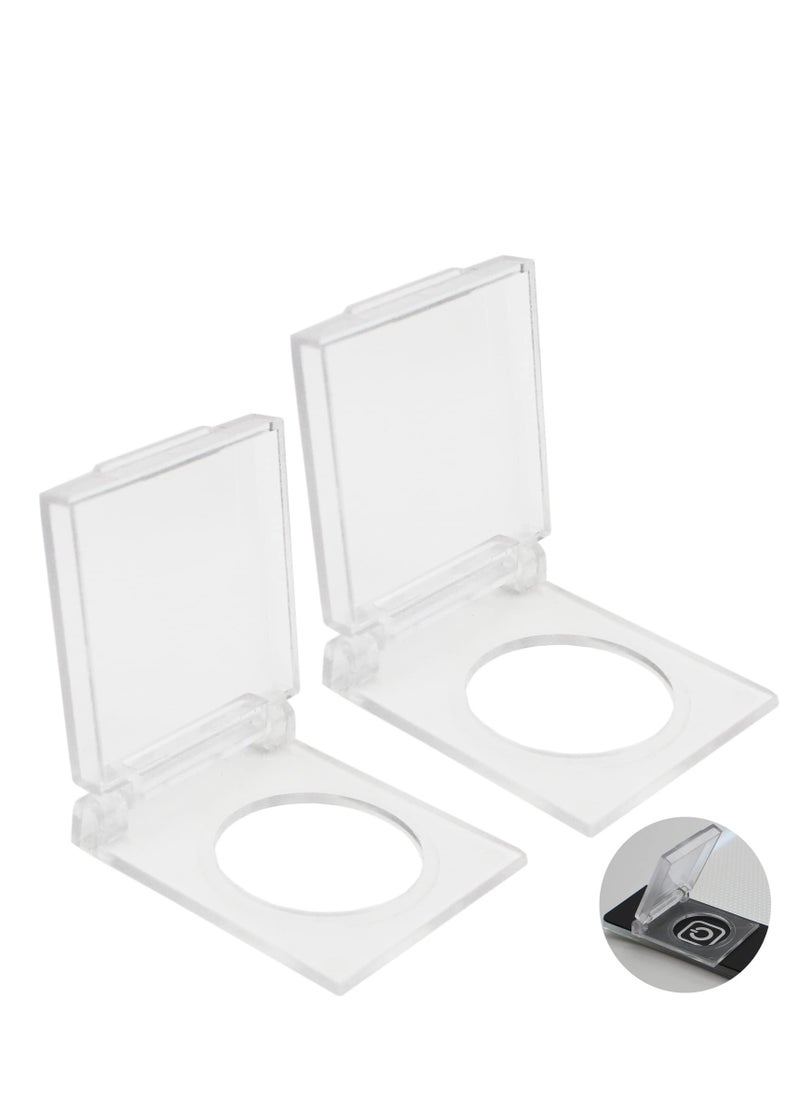 SYOSI - 2PCS Diamond Painting Accessories Light Pad Switch Cover, Diamond Art Light Pad Touch Button Protector Cover for Light Pad, Light Table, Lightbox for Tracing, Light Board, Diamond Art Supplies Tools - Image 1