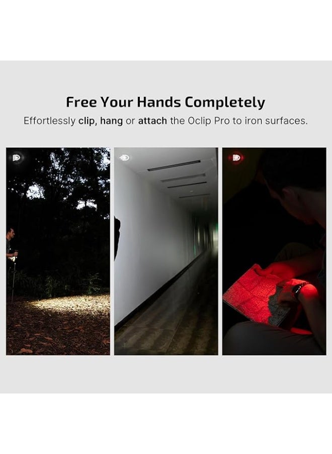 أولايت مصباح يدوي بدون استخدام اليدين باللونين الأحمر والأبيض - Image 3