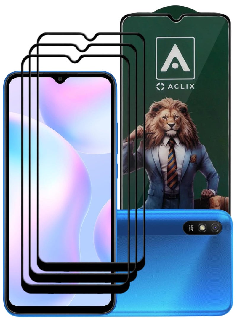 ACLIX 3 Pieces Antistatic ESD Dustproof Premium Quality High Definition Tempered Glass Screen Protector Designed For Xiaomi Redmi 9A - Image 1