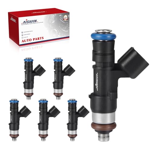 AISHAN 6PCS Fuel Injectors 4 Holes Compatible with Ford Ranger 20052011 for Mustang 20052010 Explorer Sport Trac 20072010 for Mercury Mountaineer 20062010 V6 40L Replace 0280158055 FJ818 - Image 1