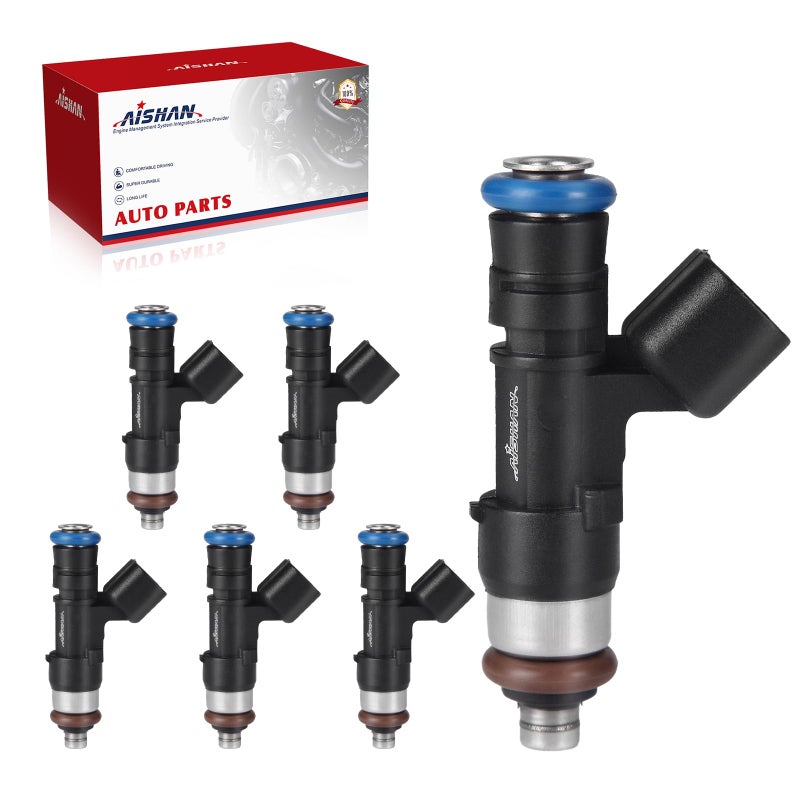 AISHAN 6PCS Fuel Injectors 4 Holes Compatible with Ford Ranger 20052011 for Mustang 20052010 Explorer Sport Trac 20072010 for Mercury Mountaineer 20062010 V6 40L Replace 0280158055 FJ818 - Image 2