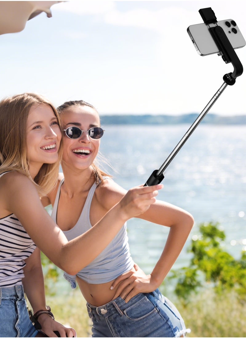 Xkimos - Selfie Stick Tripod, 165cm Retractable Smartphone Tripod with Wireless Remote Control and Dual Fill Light, Portable Phone Tripod for iPhone/Samsung/GoPro/Android Phones - Image 1