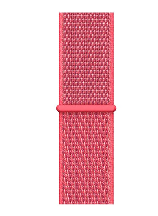Alyashmac Replacement Nylon Band For Apple Watch Series 5/4/3/2/1 Hibiscus Pink - Image 1