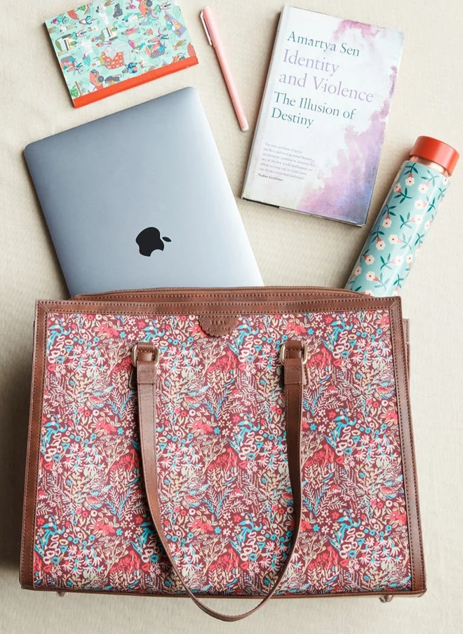 تشومباك Teal by Chumbak Rainforest Office Tote