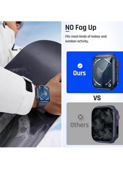 Generic Hard PC Case Compatible with Apple Watch Series 10 46mm with Tempered Glass Screen Protector, Full Coverage, Touch Sensitive, Ultra-Thin HD Bumper Protective Cover (Blue)  - Image 4