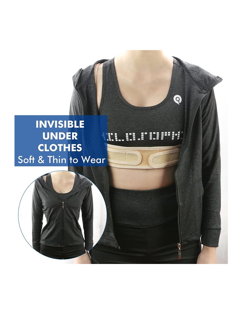 كاست ويف مصحح وضعية الجسم للنساء والرجال، مُقوِّم ظهر قابل للتعديل وجيد التهوية، يدعم عظمة الترقوة، يُريح الرقبة والكتف والجزء العلوي من الظهر (طول 31-39 بوصة) - Image 5