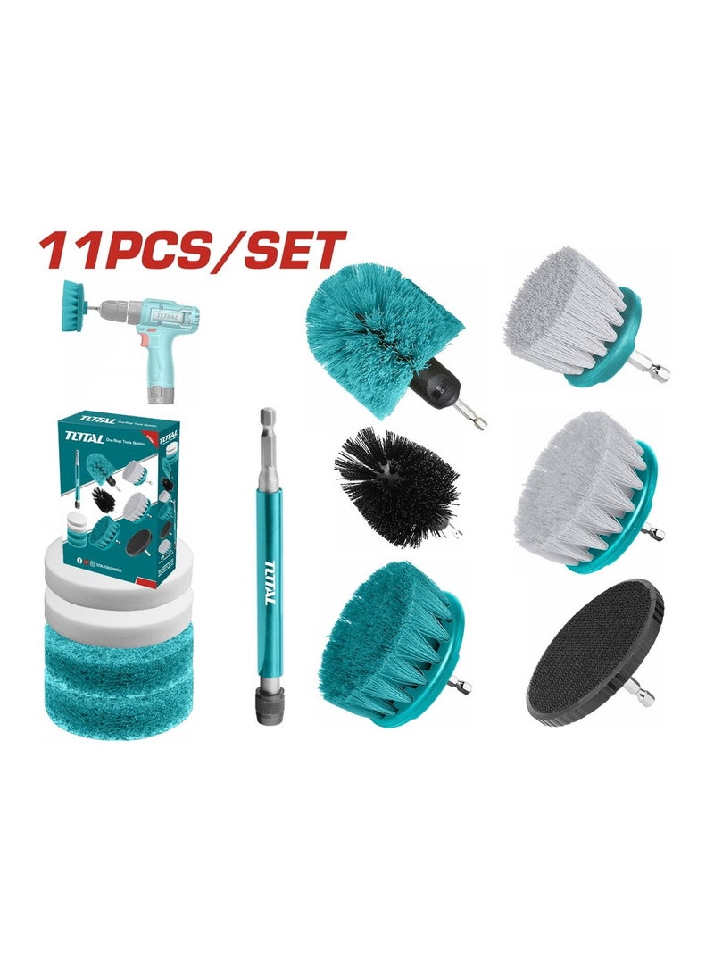 TOTAL 11 Pcs Cleaning Brush Set TACB1101 - Image 1