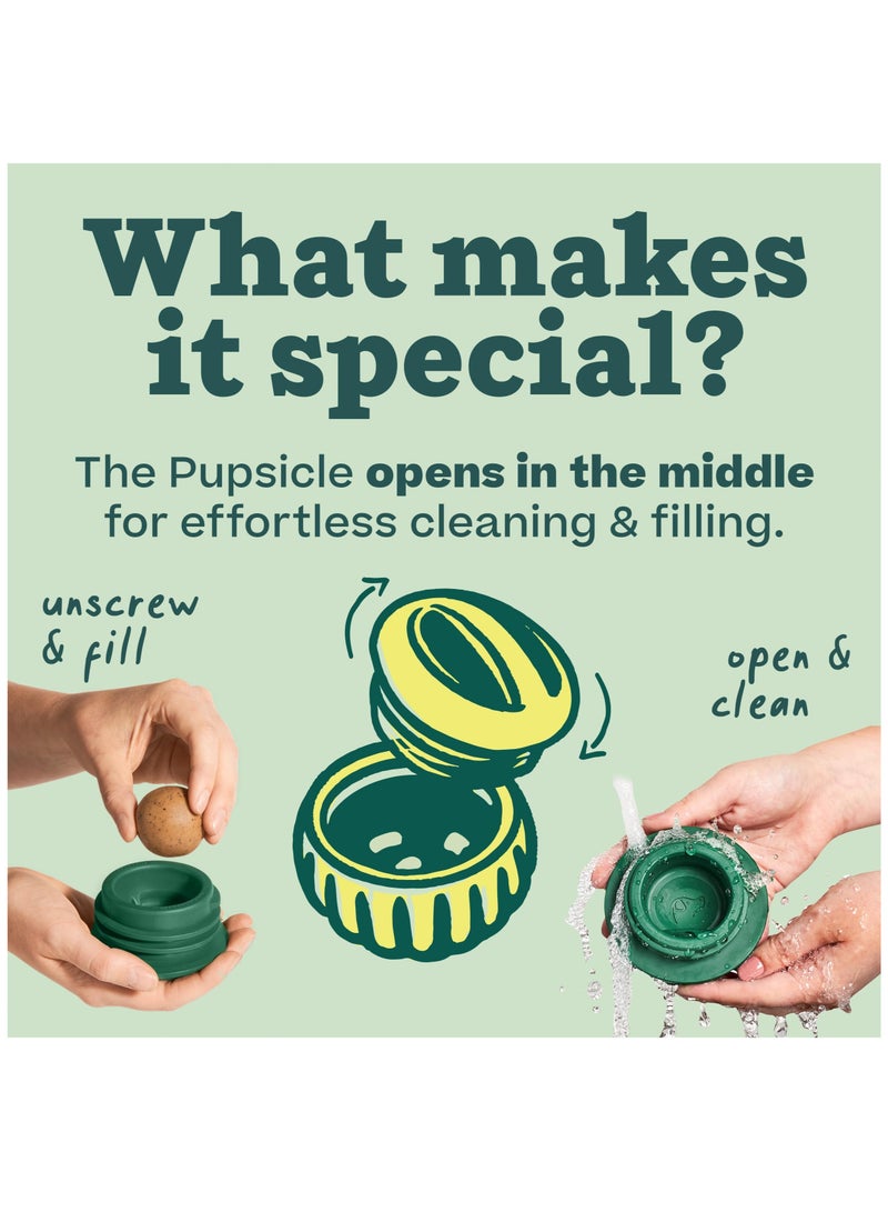 SOLARAE Fillable Dog Toy, Power Chewer Pupsicle, Dog Toy Durable Natural Rubber Fun to Chew, Large 25-75 lbs Long-Lasting Dog Toy to Keep Your Pup Distracted, Safe for Dogs, Easy to Clean, Fillable Dog Toys - Image 2