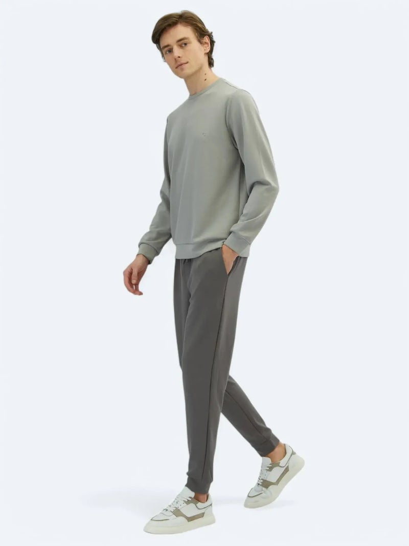 Kip Grey Crew Neck Sweatshirt - Image 2