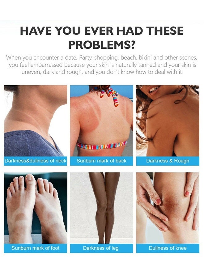 HOMTOPY Whitening Cream - for Neck, Knees, Elbows, Inner Thigh Underarm Whitening Dark Spot Corrector Cream Face and Body Skin Lightening Cream 50g - Image 5