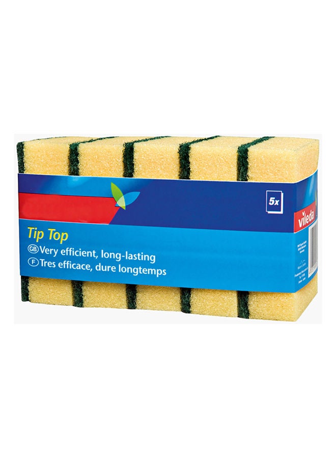 Vileda مجموعة اسفنجات تنظيف المطبخ Tip Top من فيليدا، مكونة من 5 قطع - Image 1