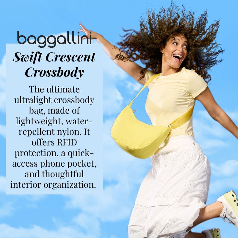 Baggallini Swift Crescent Crossbody Bag for Women - Lightweight 12"x8" Travel Purse Handbag - Image 2
