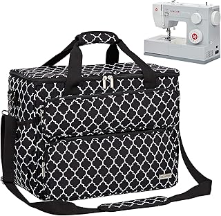 NICOGENA NICOGENA Sewing Machine Carrying Case, Universal Travel Tote Bag with Shoulder Strap for Singer, Brother, Janome and  - Image 1