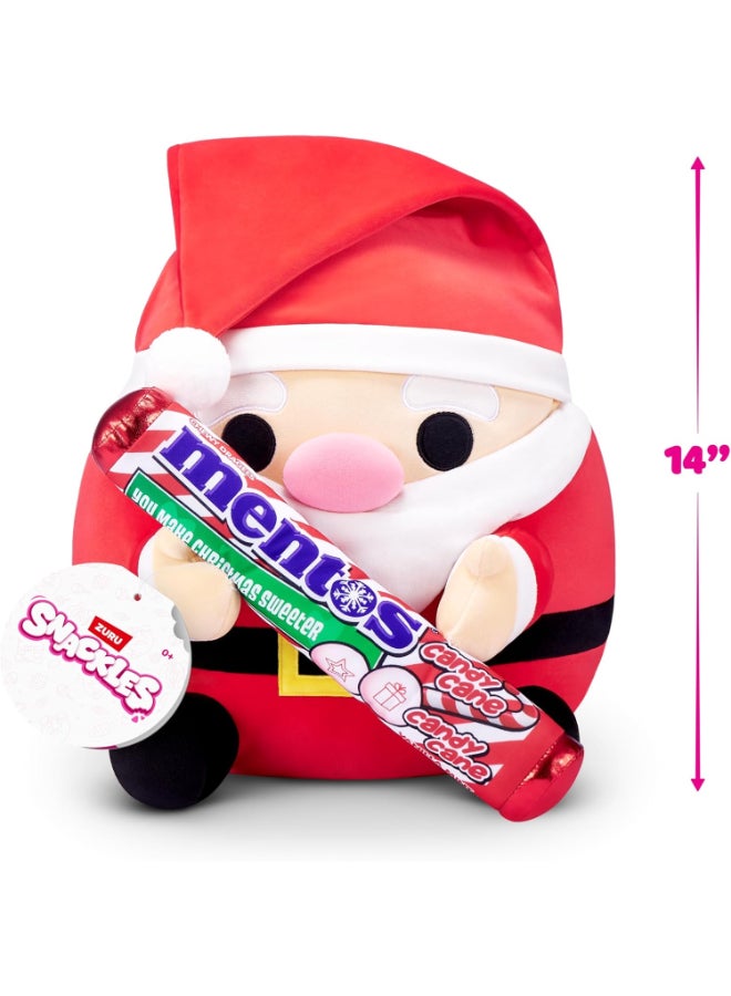 Snackles 14 inch Plush Christmas Edition Santa Claus & Mentos by ZURU - Image 3