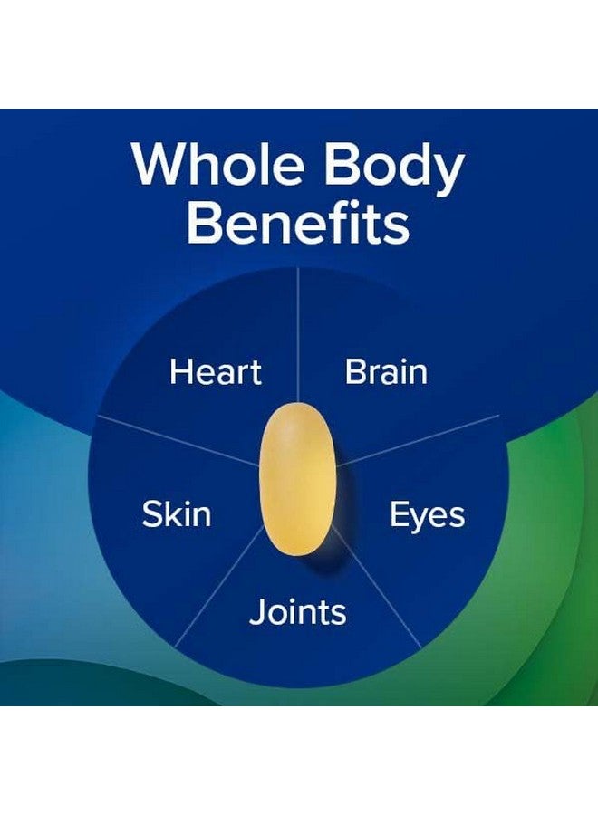 جي إن سي أقراص زيت السمك أوميجا 3 ثلاثية القوة من GNC بتركيز 1000 مجم | لدعم القلب والدماغ والمفاصل والعين مع حمض إيكوسابنتينويك وحمض الدوكوساهيكسانويك | خالية من الجلوتين وغير معدلة وراثيًا | 120 كبسولة هلامية صغيرة - Image 4