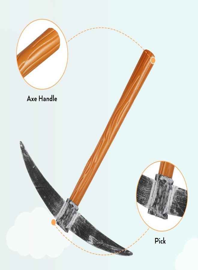 PRETYZOOM Fake Pickaxe Model, Simulation Foam Pickaxe for Stage Performance, Halloween Dwarf Costume Prop - Image 4