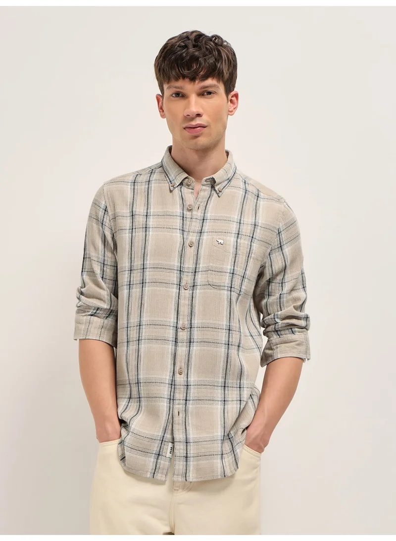 THE BEAR HOUSE  Men’s Long Sleeve Shirt – Classic, Comfortable and Stylish Essential for Work, Travel or Casual Outings for Men | Best Price UAE