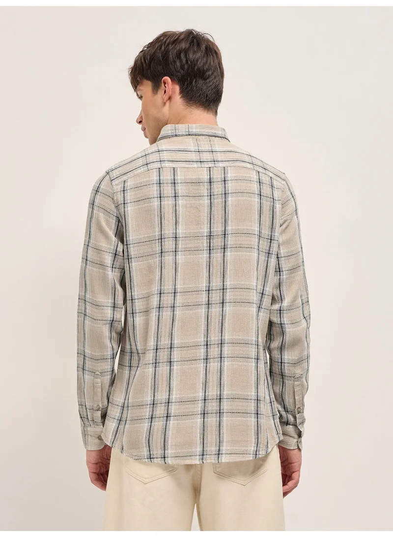 THE BEAR HOUSE  Men’s Long Sleeve Shirt – Classic, Comfortable and Stylish Essential for Work, Travel or Casual Outings for Men | Best Price UAE