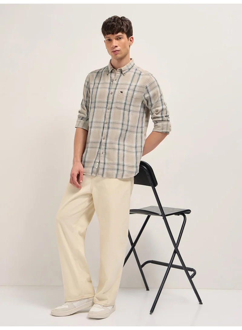 THE BEAR HOUSE  Men’s Long Sleeve Shirt – Classic, Comfortable and Stylish Essential for Work, Travel or Casual Outings for Men | Best Price UAE