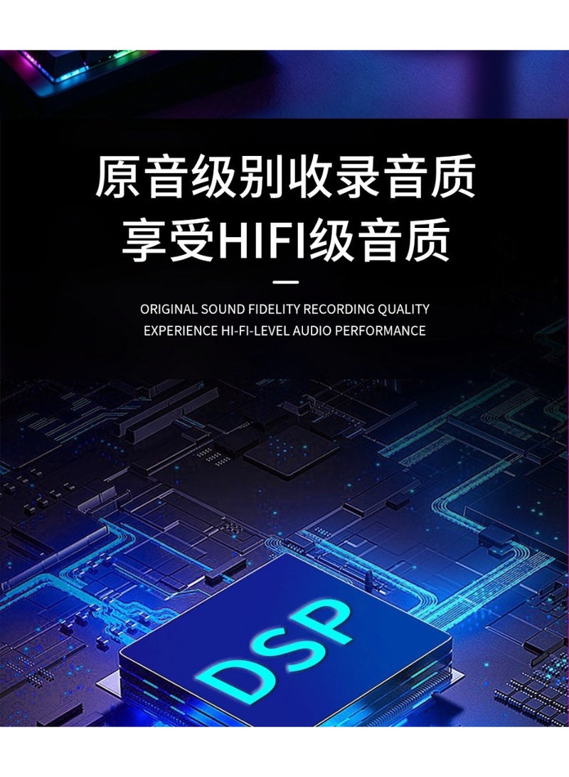 ميكروفون مكثف مكتبي ZFSZ M22 RGB، ميكروفون بث USB-C بتوصيل وتشغيل فوري - Image 5