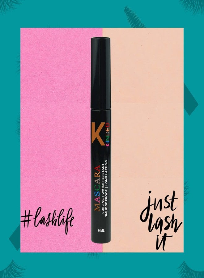 KINDED Curling Mascara Waterproof Long Lasting Smudgeproof Lengthening Volumizing Ultra Max Curl Intense Black Volume Sensational False Lash Effect for Girls Women Eye Makeup (6 ml, Black) - Image 5