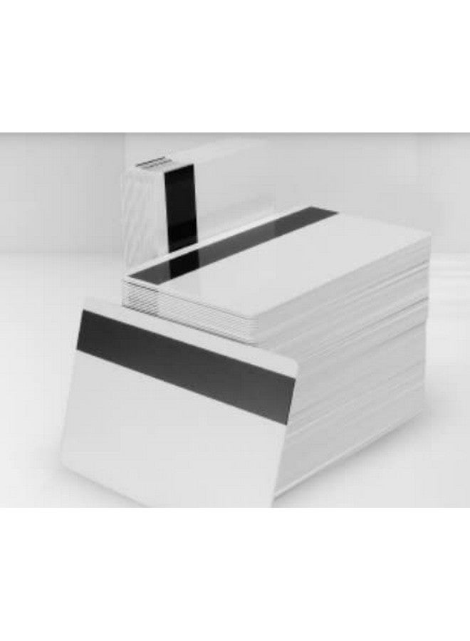ID Zone Premium White Blank Cr80 30 Mil Pvc Cards With High Coercivity Mag Stripe 500 Per Pack Idzcr8030Hi - Image 3