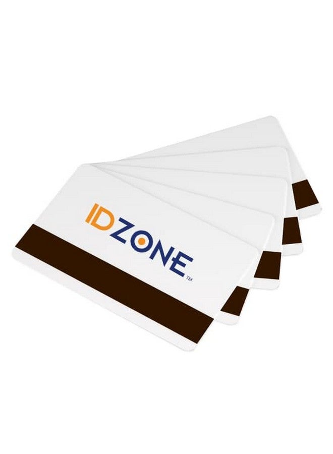 ID Zone Premium White Blank Cr80 30 Mil Pvc Cards With High Coercivity Mag Stripe 500 Per Pack Idzcr8030Hi - Image 2