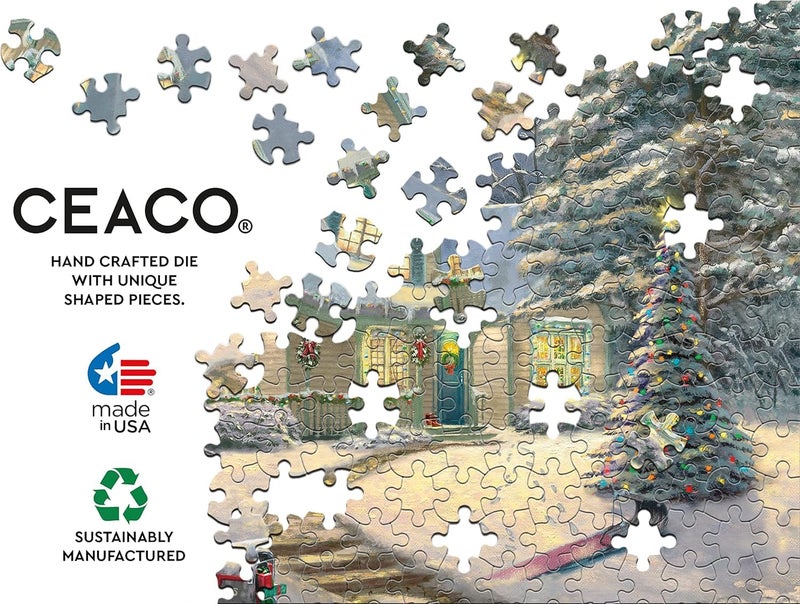 Ceaco - Thomas Kinkade - Holiday - Midnight Delivery - 1000 Piece Jigsaw Puzzle - Image 5