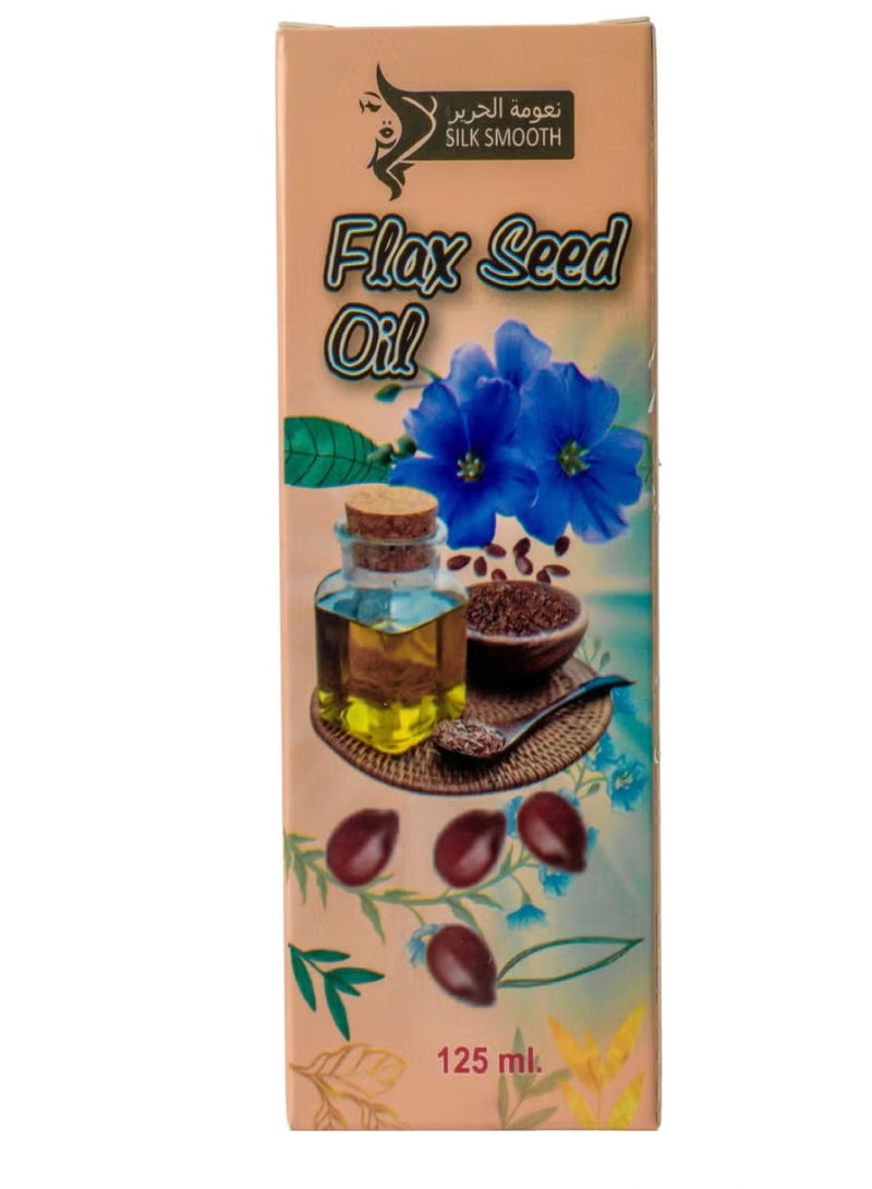 SILK SMOOTH Organic Flaxseed Oil  for Skin and Hair 125 ml - Image 1