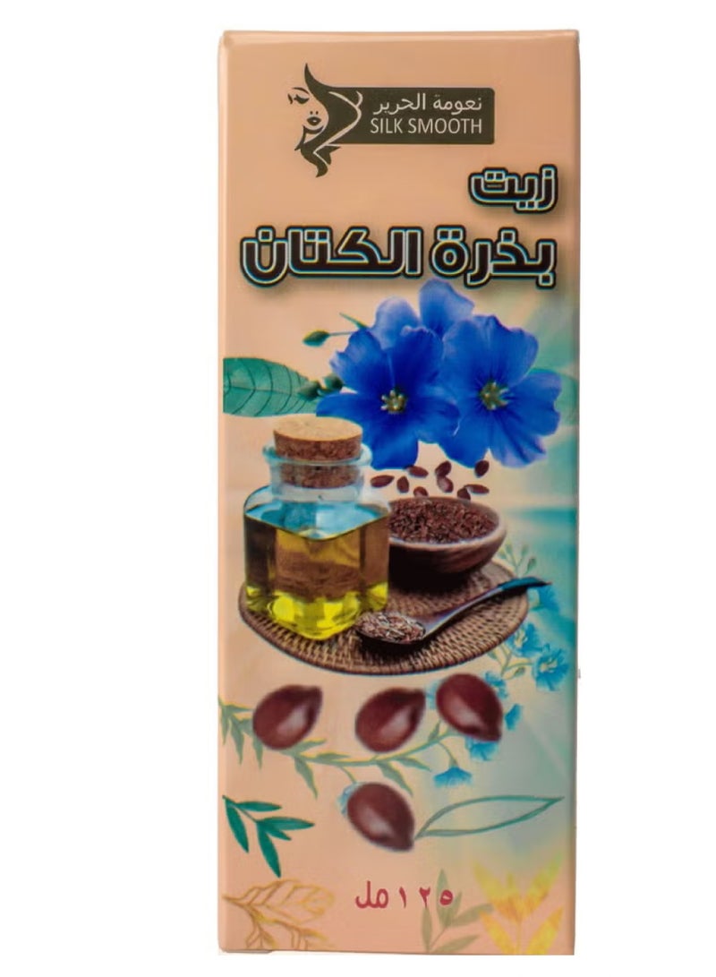 SILK SMOOTH Organic Flaxseed Oil  for Skin and Hair 125 ml - Image 2