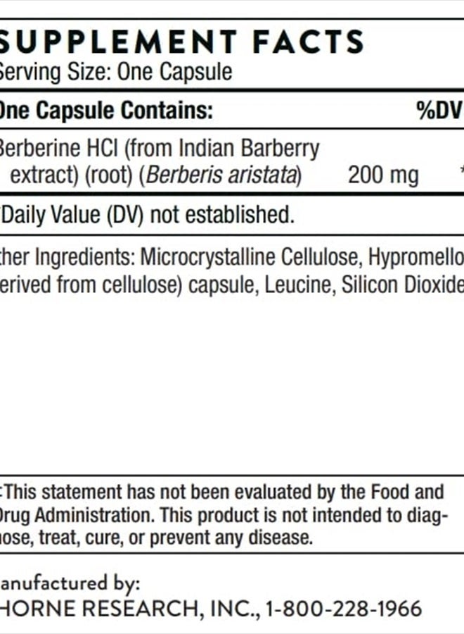 Thorne بيربرين - 200 ملغ (سابقًا بيربر كاب) - يدعم وظيفة القلب، نظام المناعة وصحة الأمعاء - 60 كبسولة - Image 2