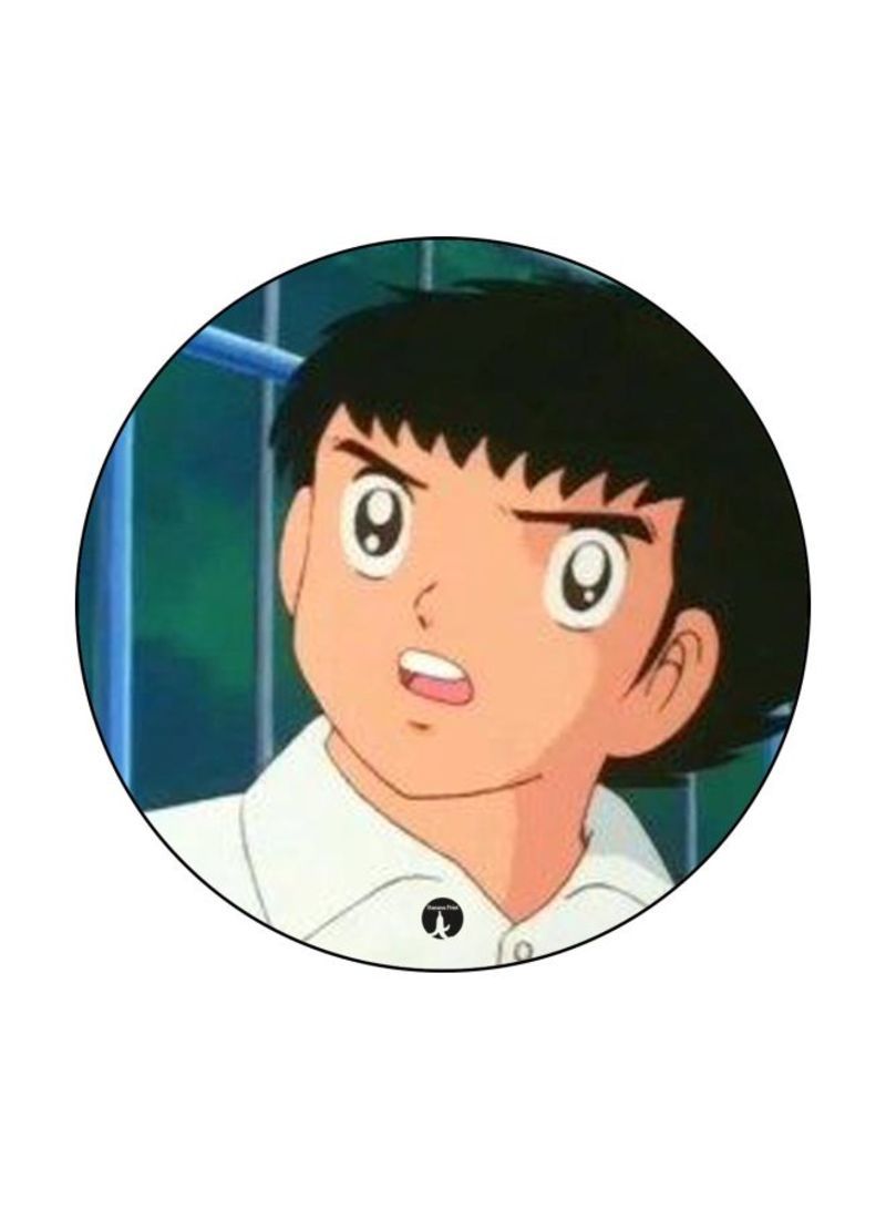 RKN The Anime Captain Majid Theme Printed Mouse Pad  Black/White/Beige
