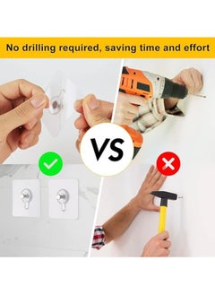 HaHaHai 18 Pieces Picture Hangers, Self Adhesive Picture Hooks,  Waterproof Adhesive Wall Hooks Wall Picture Hanger Heavy Duty Wall Hangers Without Nails for Hanging for Home Kitchen Bathroom Office  - Image 3