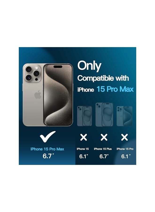 JETech Screen Protector for iPhone 15 Pro Max 6.7-Inch with Camera Lens Protector, Bubble Free, Easy Installation Tool, Tempered Glass Film, HD Clear, 3-Pack Each - Image 2