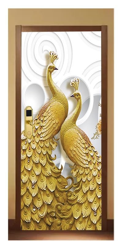 Decor Production Door Wallpaper | Strong PVC Material Decorative Sticker | Wallpaper for Home Doors/Almirah, Home Decor Items etc (Self Adhesive Door Deca, 30x76 Inch)_14 - Image 1