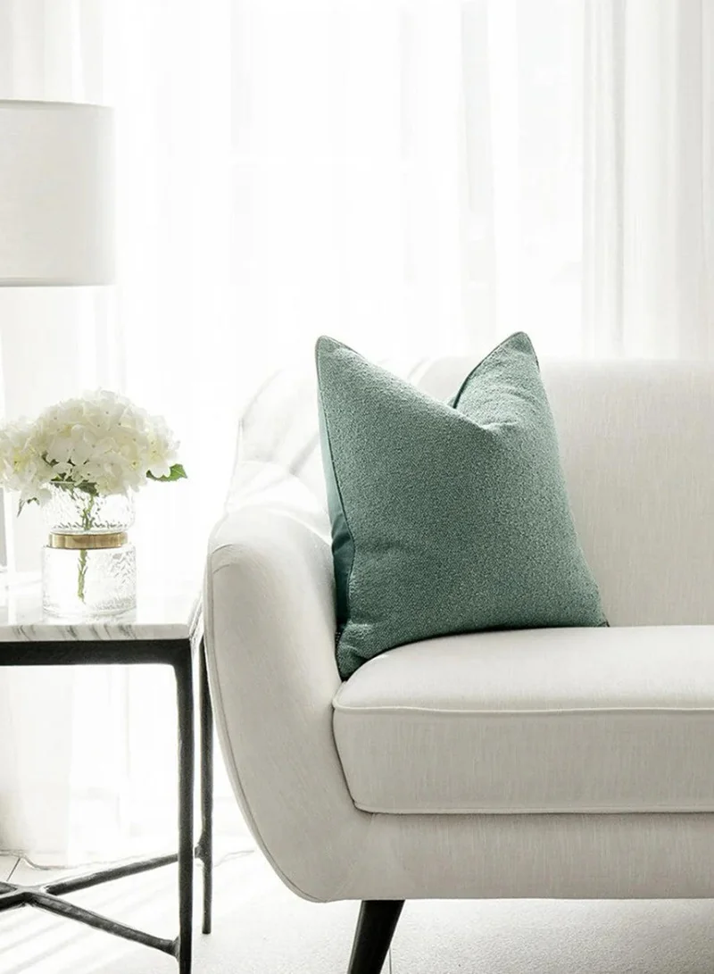 KNOT HOME Cushion Oliver Sage (with filler) Pillow Knot Home Cover Set for Modern Sofa Contemporary Living Room Bedroom and Office Soft Washable
