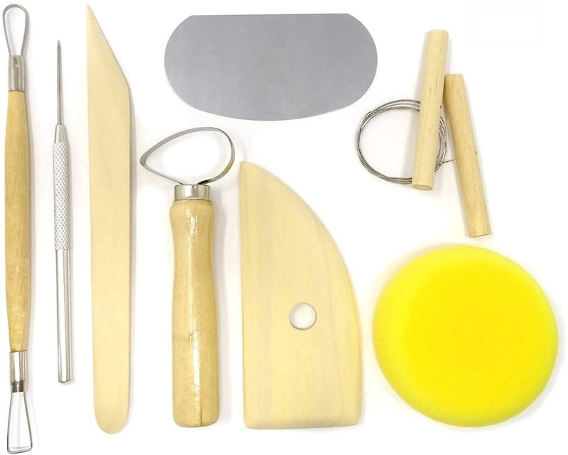 ART RANGER Professional Pottery Tools Kit for Clay Pottery Sculpting Scarping Cutting Fine Detailing Smoothening Shaping and Trimming Pack of 19 Tools - Image 4