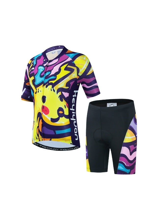 KUYING GR New Summer Outdoor Sunscreen Moisture Absorption Quick Drying Bicycle Women's Cycling Clothing Set  - Image 1