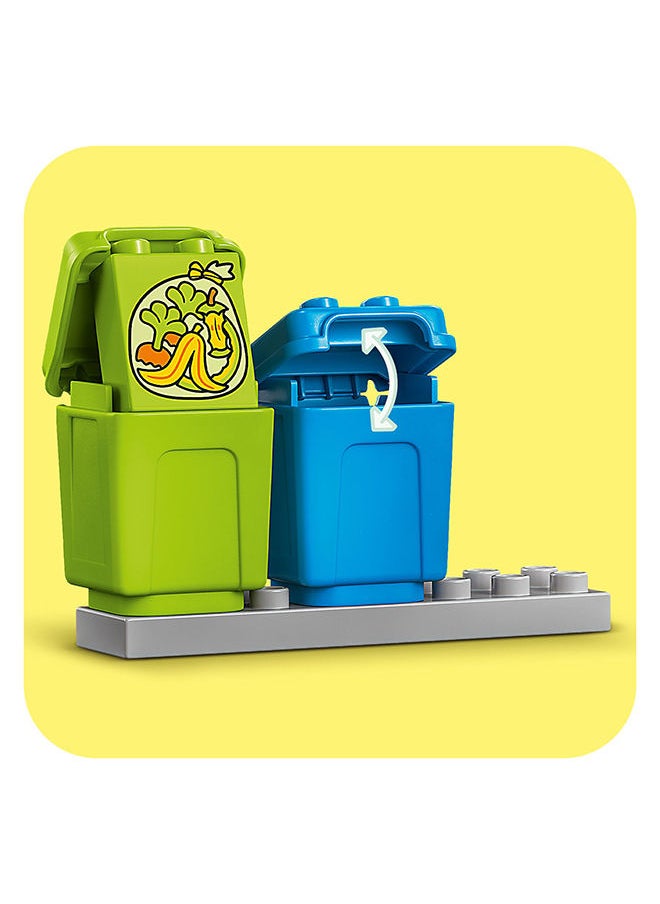LEGO DUPLO Town Recycling Truck 10987 Building Toy Set; Creative Birthday Gift for Toddlers Aged 2+; Comes with 3 Sorting Bins for Recycling (15 Pieces)  - Image 2