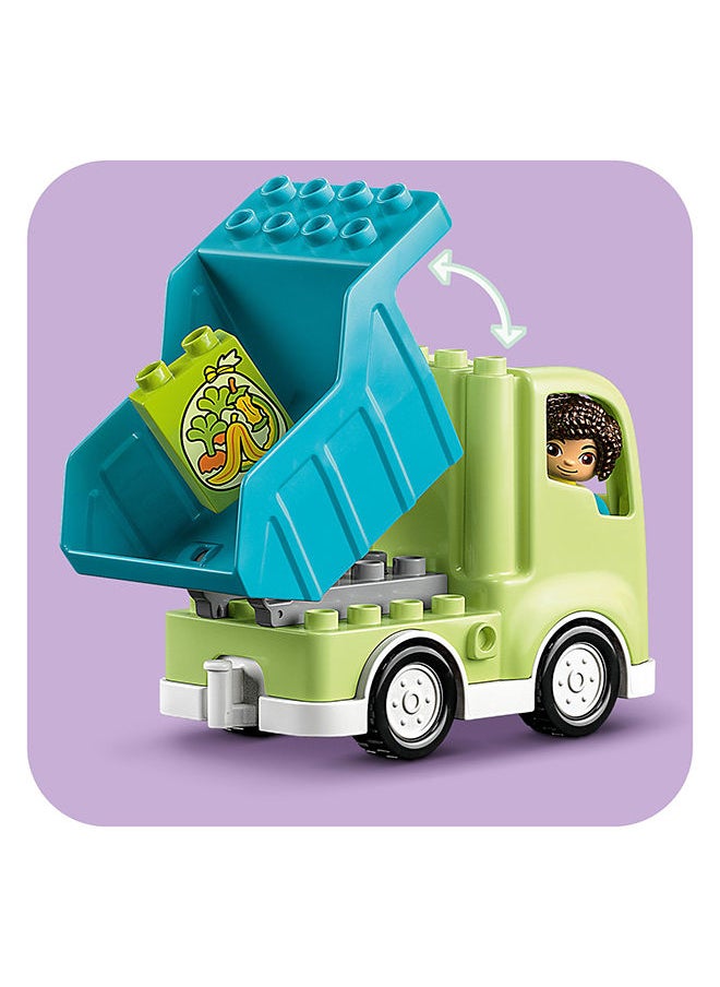LEGO DUPLO Town Recycling Truck 10987 Building Toy Set; Creative Birthday Gift for Toddlers Aged 2+; Comes with 3 Sorting Bins for Recycling (15 Pieces)  - Image 3